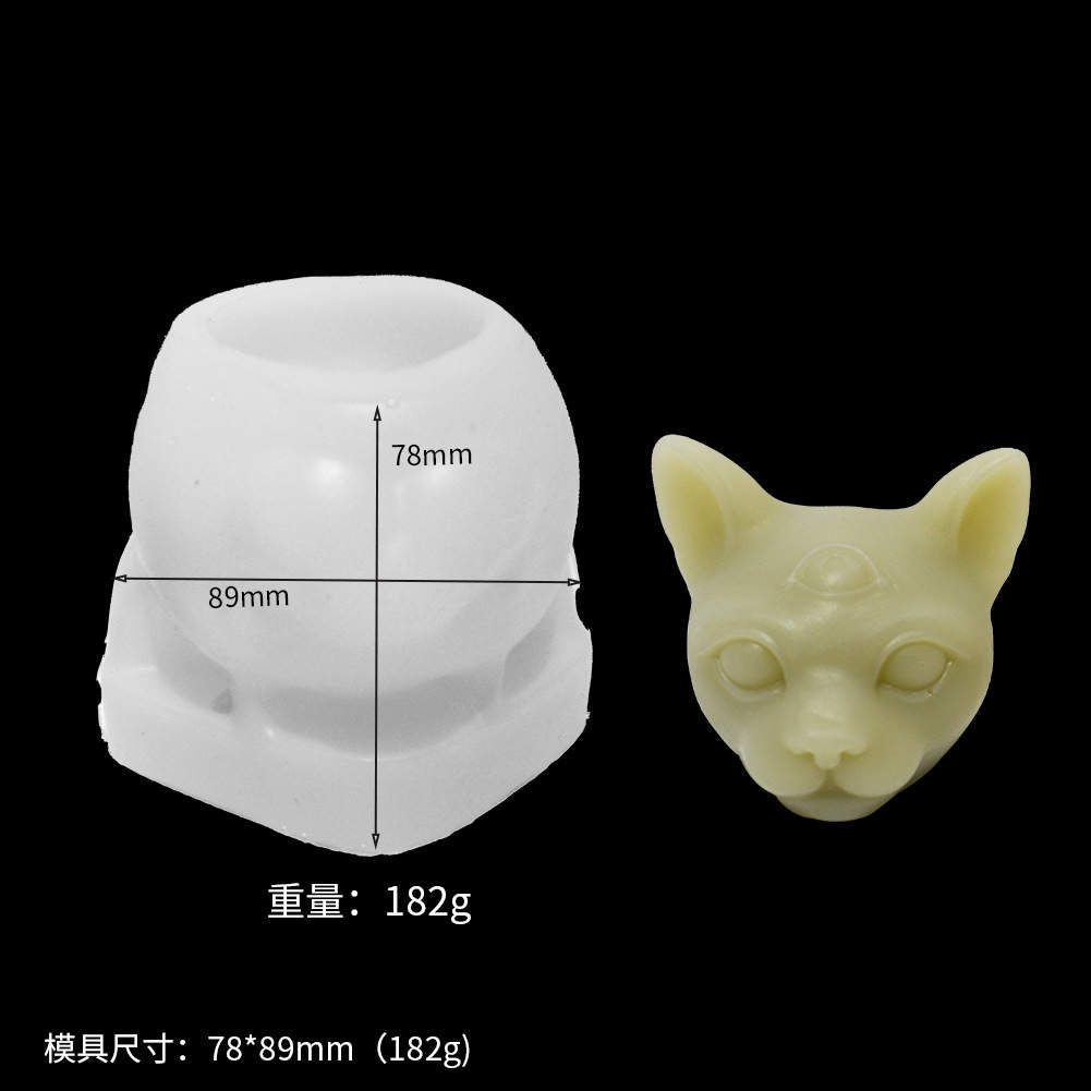 Third Eye Cat Head Mold