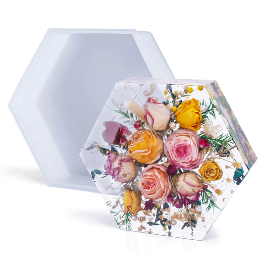 Oversized Hexagonal Cube Mold