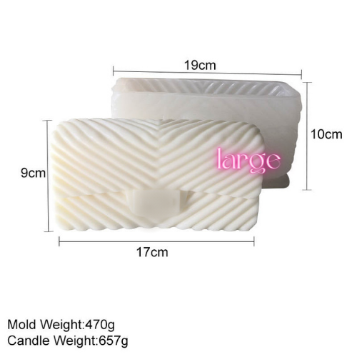 Ripple Candle Bag Mold Lge