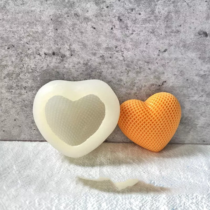 2 Inch Braided Heart Mold - Small