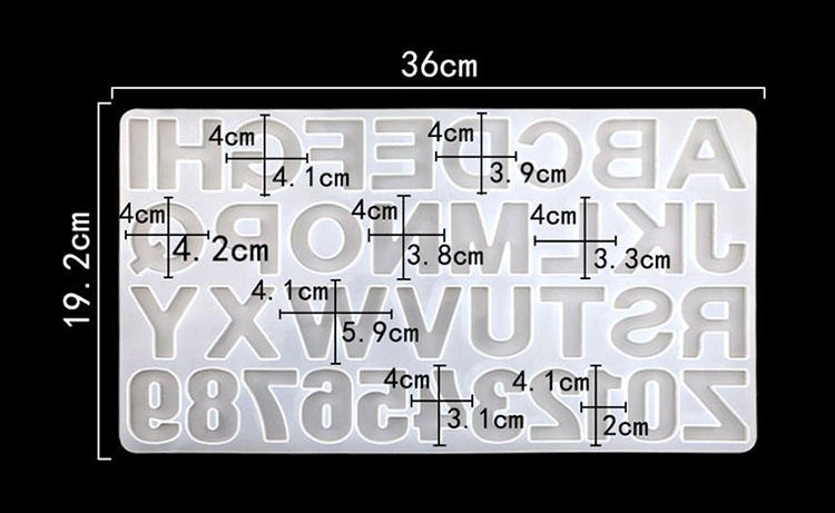 Letter Tray Mold - Keychain & Names