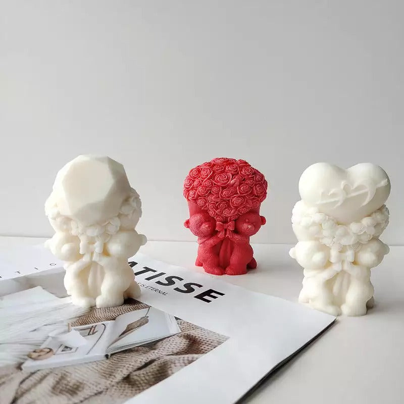 Bear with Heart Bouquet