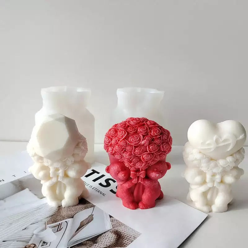 Bear with Heart Bouquet